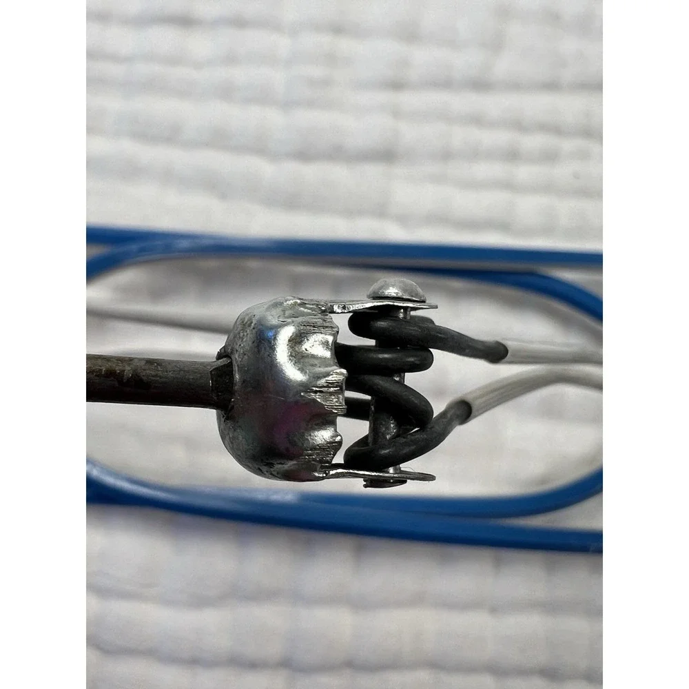 Vintage Folding Wire Travel Clothes Hanger Blue Vinyl Coated Collapsible Luggage